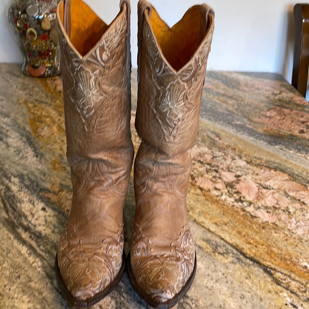 Old Gringo Brown Embroidered Heeled Boots